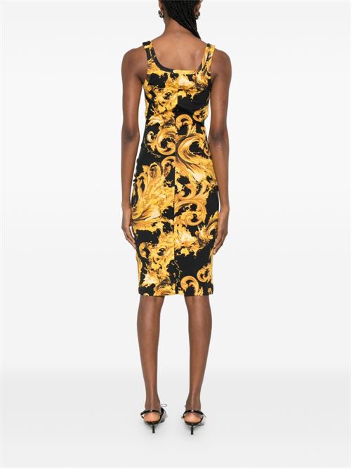 Abito donna midi con stampa barocca Versace jeans Couture | 80HAO943JS550G89